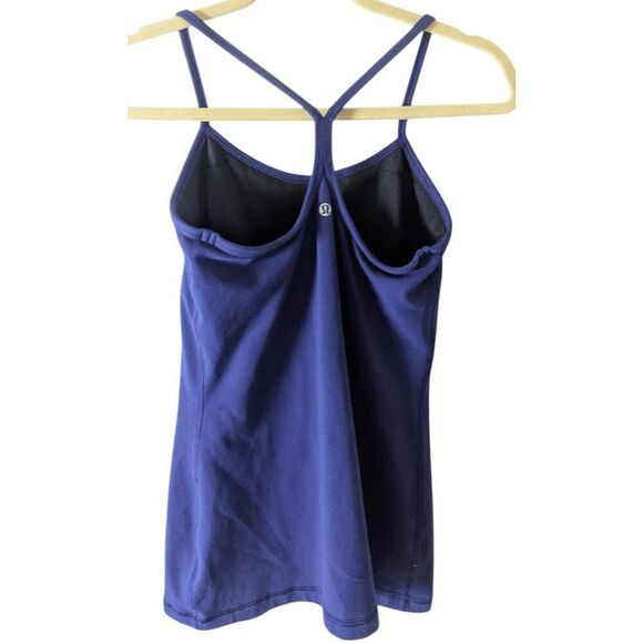 LULULEMON ATHLETICA Power Y Tank In Pigment Blue Size 6 - Picture 4 of 4